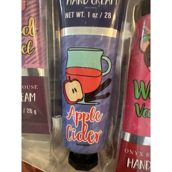 Hand Cream 4 Pieces 1 fl oz Each: Peppermint, Caramel, Apple, Vanilla NEW SEALED - Picture 5 of 7